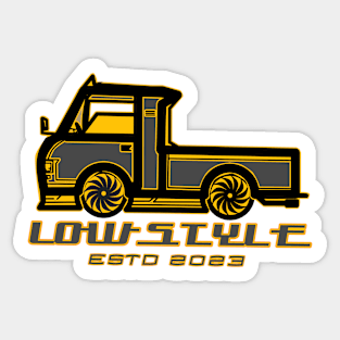 Racing pick-up car Sticker